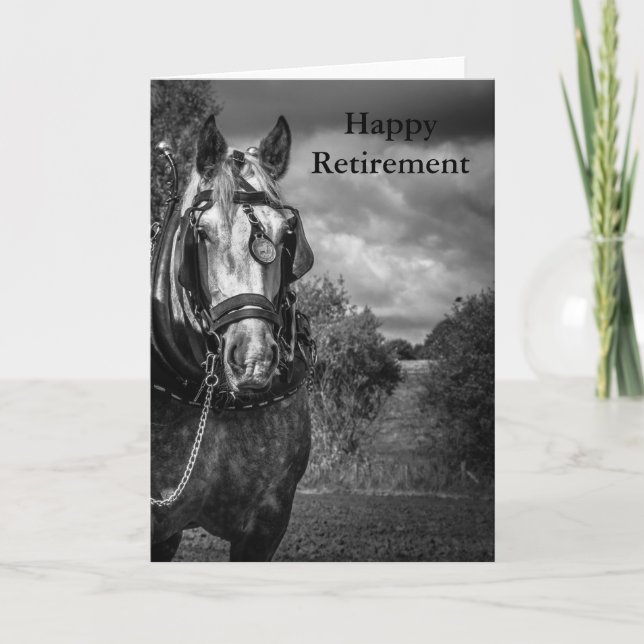 Working Horse Retirement Card (Front)