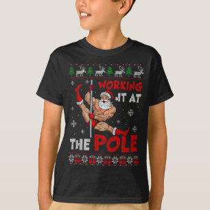 Working It At The Le Funny Santa Dancing Ugly Chri T-Shirt