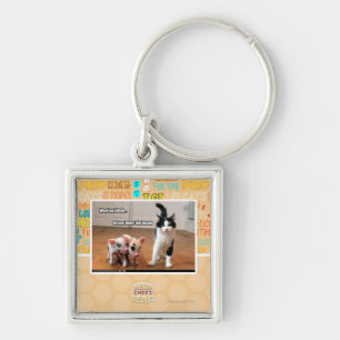 Working kitteh keychain