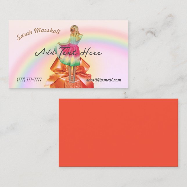 Working Lady Business Card (Front/Back)