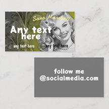 Working Lady Business Card