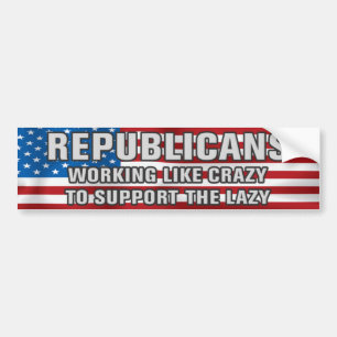 Working Like Crazy Bumper Sticker