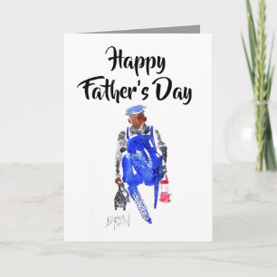 Working Man Helping Others! Happy Father's Day Card