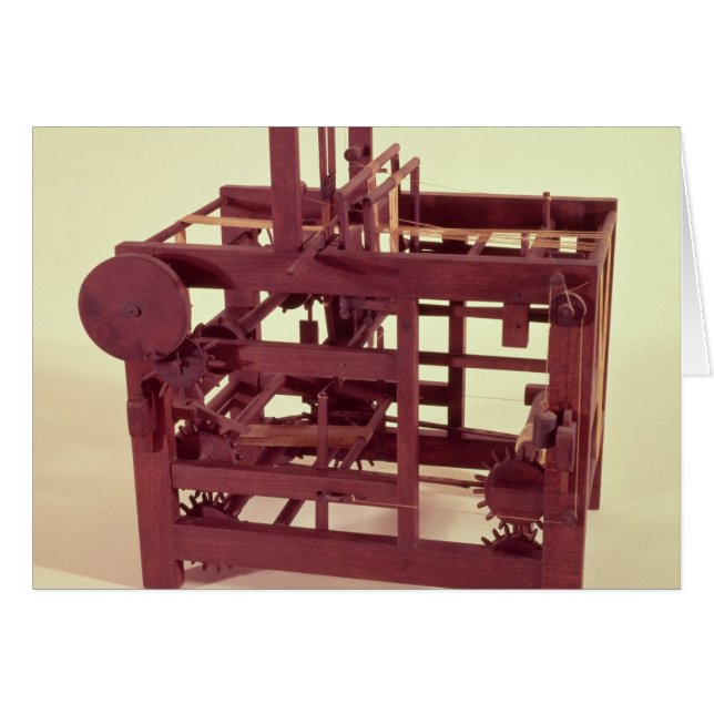 Working model of a loom (Front Horizontal)