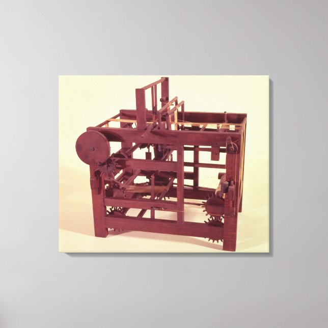 Working model of a loom canvas print (Front)