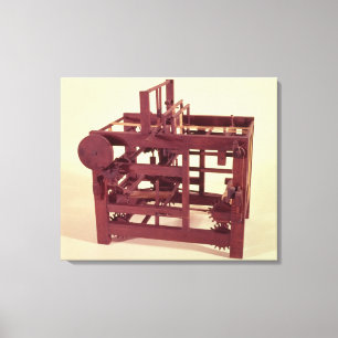 Working model of a loom canvas print