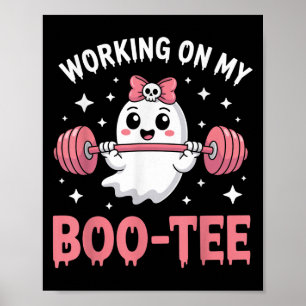 Working On My Boo Funny Gym Halloween Dead Lift Gh Poster
