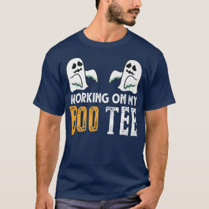 Working On My Boo Tee Halloween Workout Weightlift