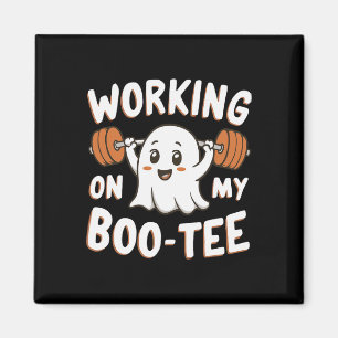 Working On My Boo Tee Magnet