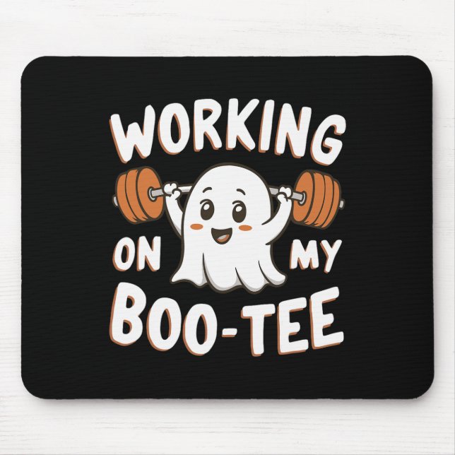 Working On My Boo Tee  Mouse Pad (Front)