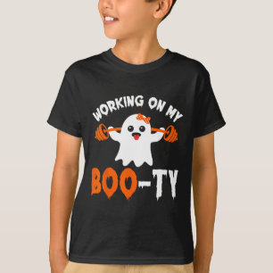 Working On My Boo-ty Gym Booty Boo-tee Ghost Pun M T-Shirt