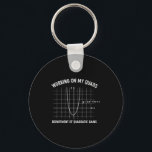 Working On My Quads Funny Algebra Math Gym Teacher Keychain<br><div class="desc">Working On My Quads Funny Algebra Math Gym Teacher</div>