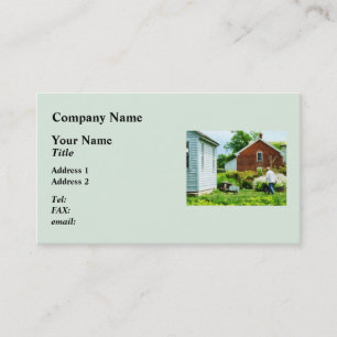 Working on the Farm Business Card