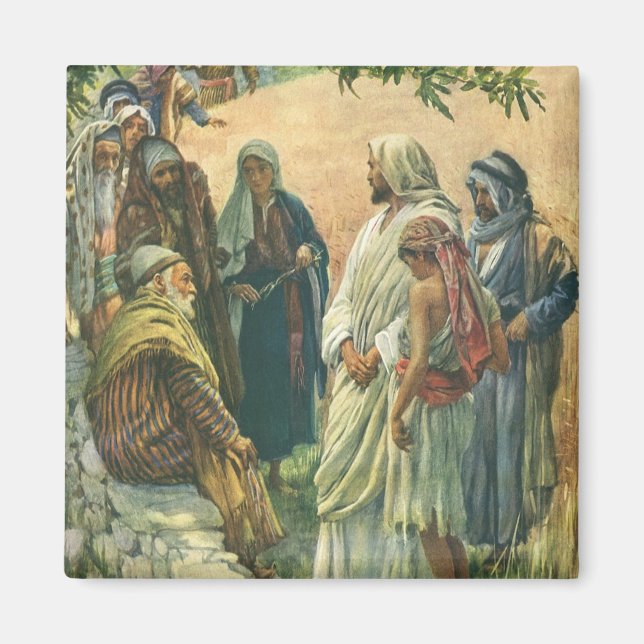 Working on the Sabbath, Vintage Religion Magnet (Front)