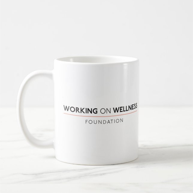 Working On Wellness Logo Mug (Left)