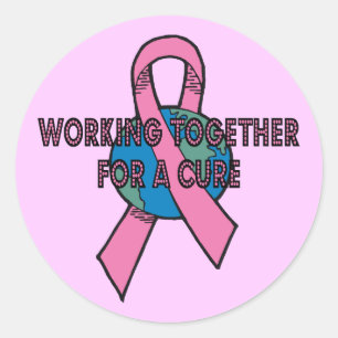 Working Together Round Stickers