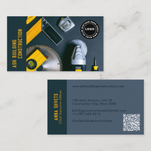 Working Tools Construction Business Card