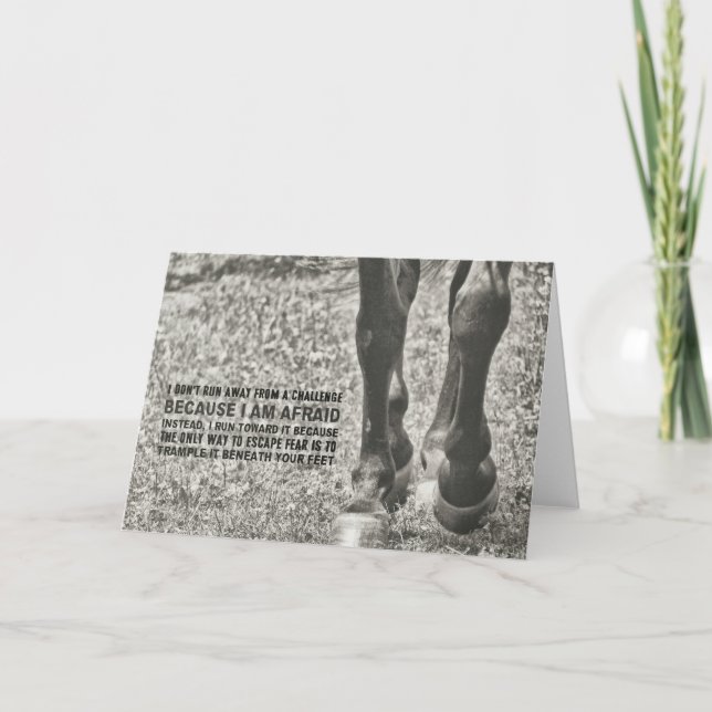 WORKING TROT Greeting Card (Front)