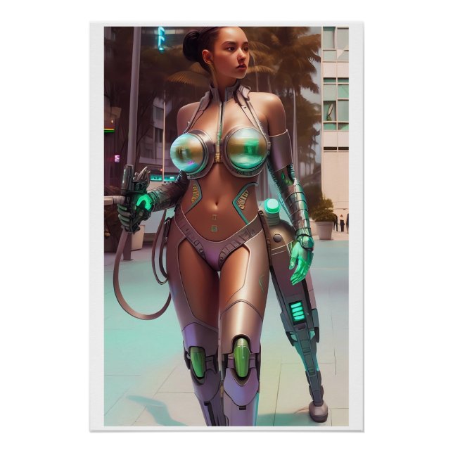 Working with Her Training Leg Poster (Front)