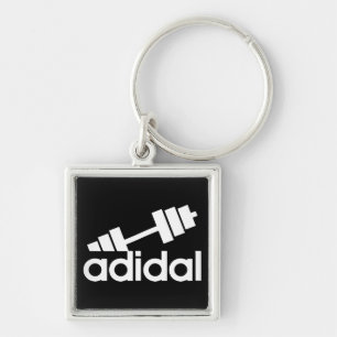 Workout - All Day I Dream About Lifting - Barbell Keychain