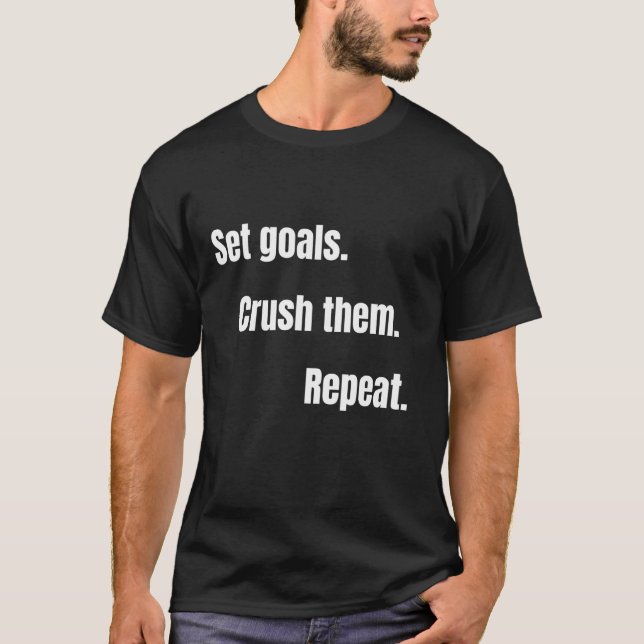 Workout And Study Focus Motivational Vibes Set Goa T-Shirt (Front)