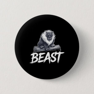 Workout Beast Gym Bodybuilding Training Fitness Me 2 Inch Round Button