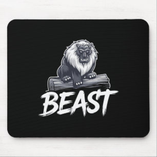 Workout Beast Gym Bodybuilding Training Fitness Me Mouse Pad