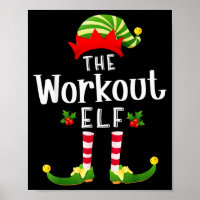 Workout Christmas Elf Matching Pajama X-mas Party