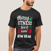 Workout Christmas Merry Fitness Happy New Rear