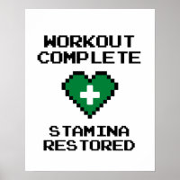 Workout Complete Stamina Points Restored