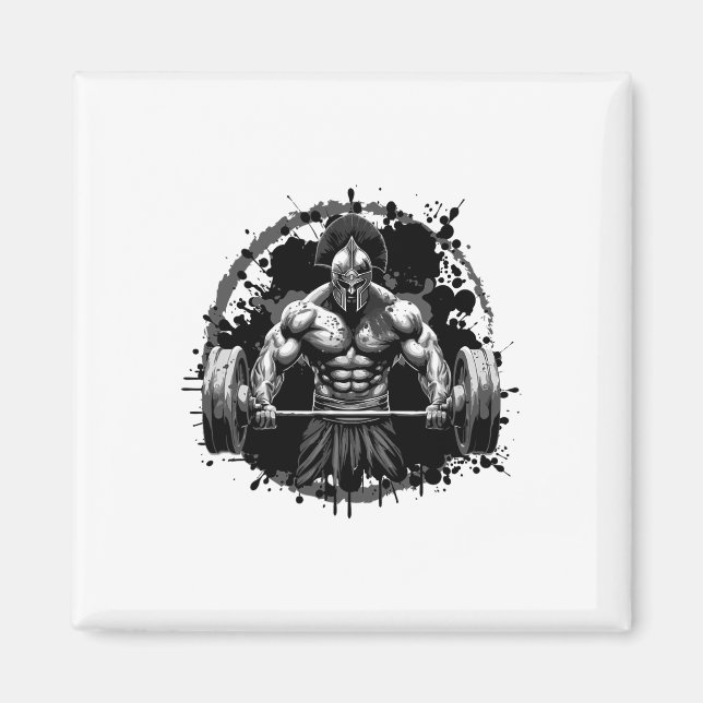 Workout Dream Style Inc Spartan Bodybuilding Gladi Magnet (Front)