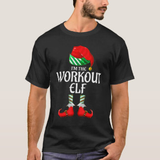 workout Elf Group Matching Family Christmas T-Shirt