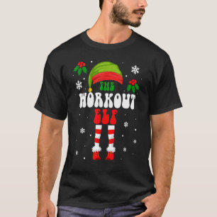 Workout Elf Matching Family Group Christmas Holida T-Shirt