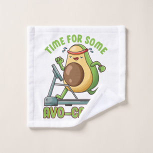 Workout Exercise Funny Humor Sayings Quotes Wash Cloth