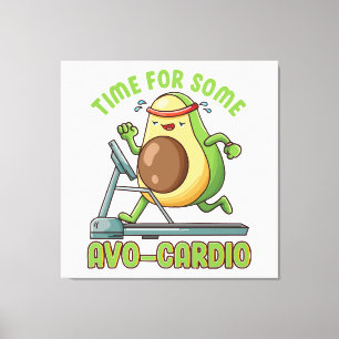 Workout Exercise Funny Humour Sayings Quotes Canvas Print