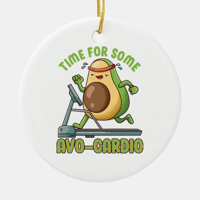 Workout Exercise Funny Humour Sayings Quotes Ceramic Ornament (Front)