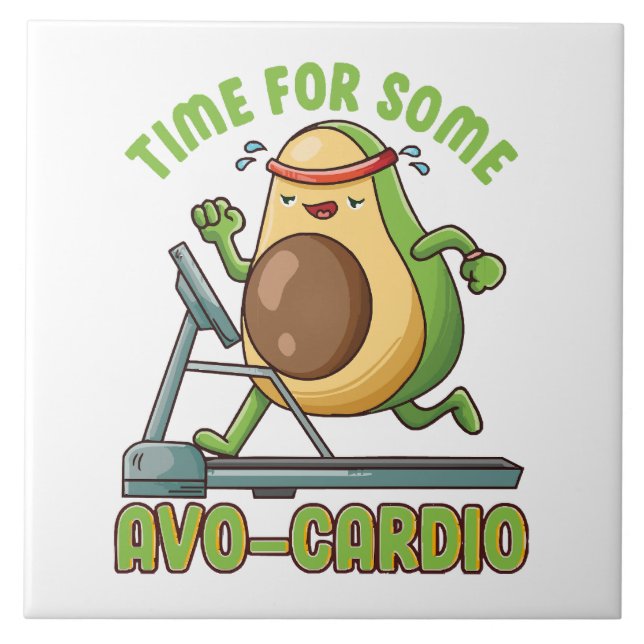 Workout Exercise Funny Humour Sayings Quotes Tile (Front)
