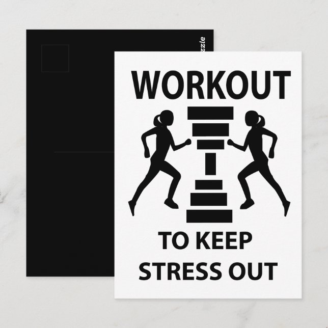 Workout Fitness Exercise Gym Postcard (Front/Back)