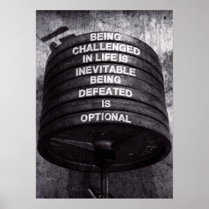 Workout Fitness Gym Motivational Poster
