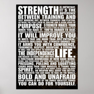 Workout Fitness Gym Motivational Poster