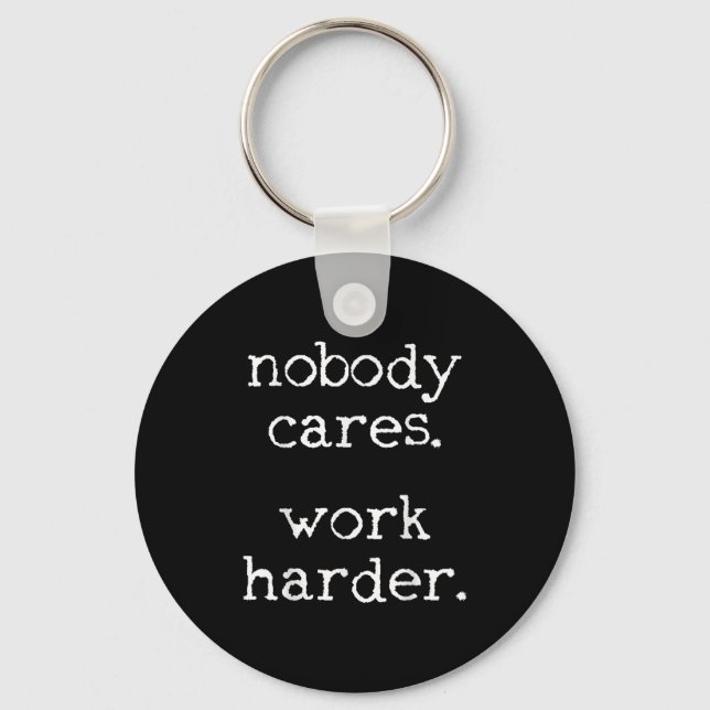 Workout Gym Fitness Exercise Motivational  Keychain (Front)