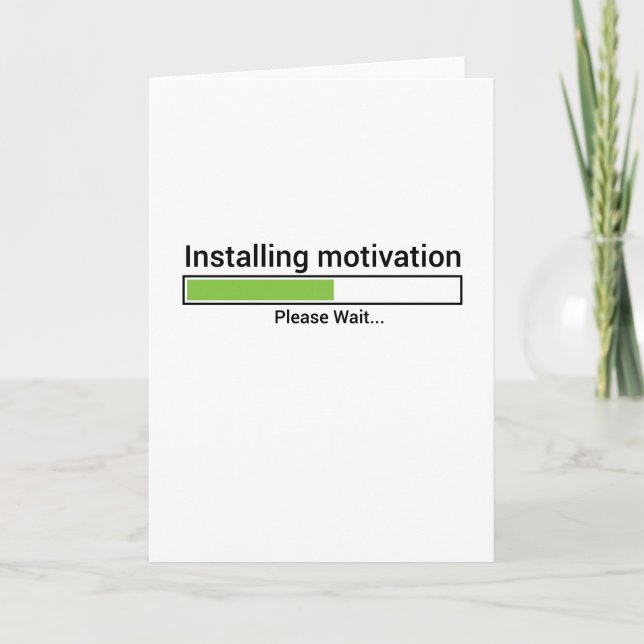 Workout Gym Fitness exercise Yoga Motivation Tryin Card (Front)