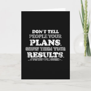 Workout Gym Fitness Sport Exercise Funny Gift Idea Card
