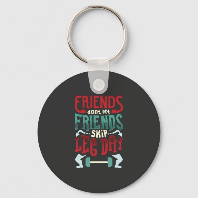 Workout Gym Gift Keychain (Front)
