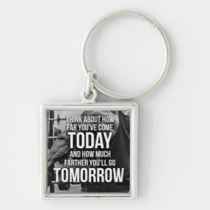 Workout Gym Motivational Keychain