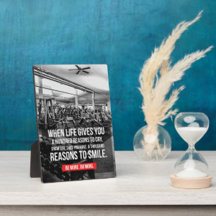 Workout Gym Motivational Plaque