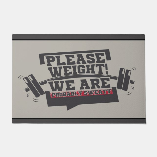 Workout Gym Outdoor Decor, Gym Doormat - Gymer Mat (Front)