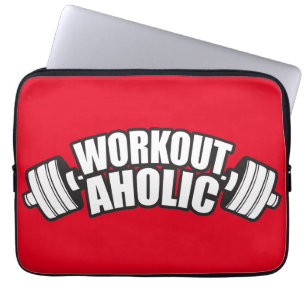 Workout Humour - Workoutaholic Laptop Sleeve