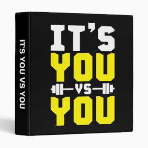 Workout Inspiration - It's You vs You - Gym Binder