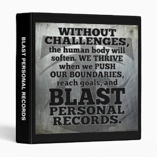 Workout Inspirational Words - Challenges and Goals Binder